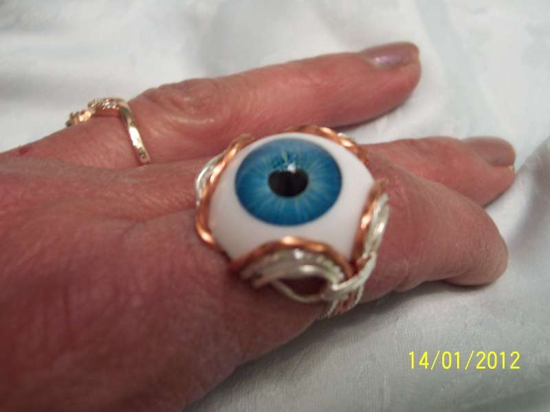Eye Ring Wearable Art, Handmade Rings